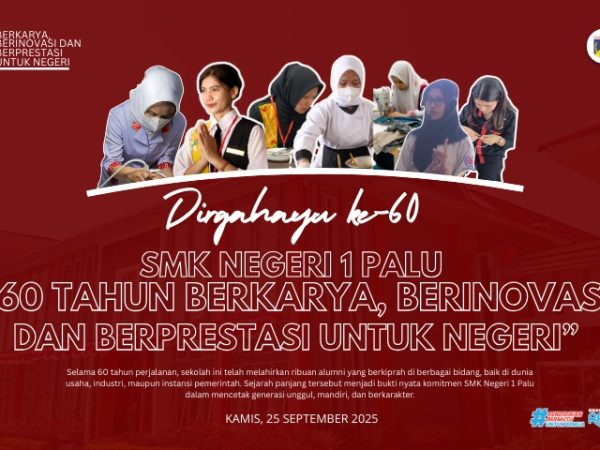 Dirgahayu SMK Negeri 1 Palu Ke - 60 Tahun